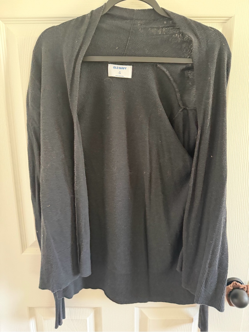 Old Navy Black Open Front Lightweight Cardigan
